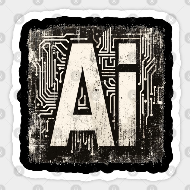 Artificial Intelligence Sticker by Vehicles-Art